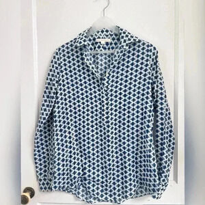 Ann Mashburn Poplin Shirt New without Tag Size S $225
